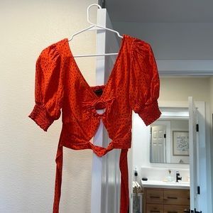 Xs orange urban outfitters top